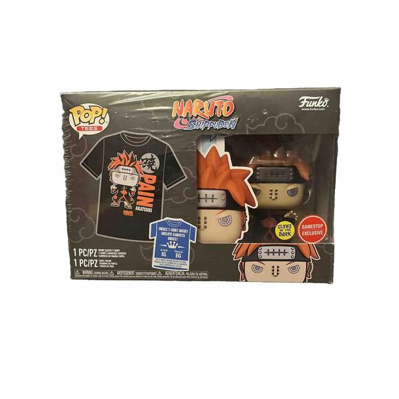Funko Pop! Tees - Naruto Shippuden #934 Pain GitD Gamestop Exclusive (XL Shirt)
